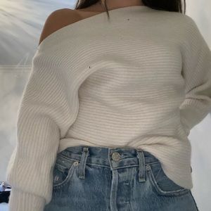 Off the shoulder sweater from intermix